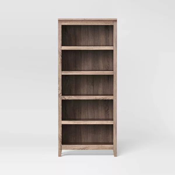 72" Carson 5 Shelf Bookcase - Threshold™ (Color Rustic)