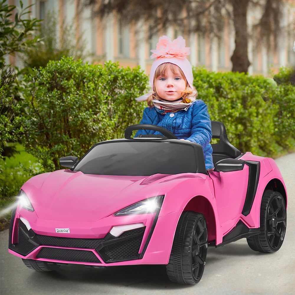 12V Kids Ride On Car 2.4G RC Electric Vehicle w/ Lights MP3 Openable Doors