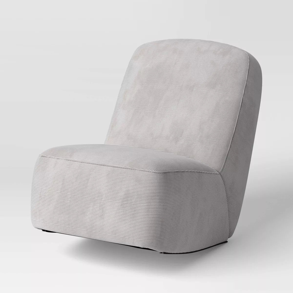 Rocking Lounge Chair Gray - Room Essentials™: Upholstered Polyester, Plywood Frame, No Assembly Required