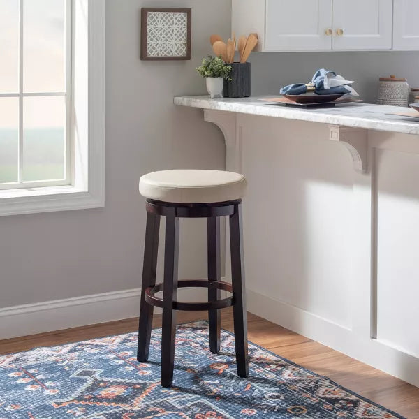 Maya Swivel Backless Barstool - Linon