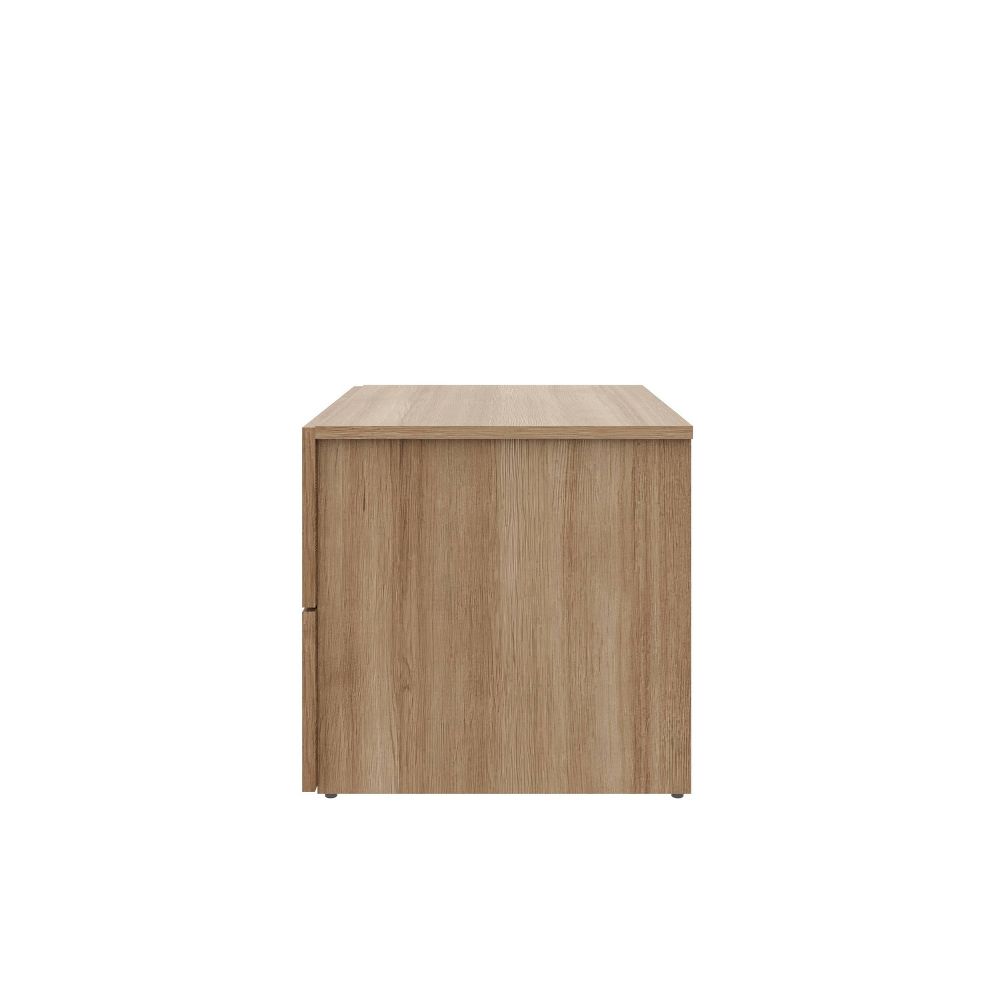 Nexera James 2 Drawers Nightstand Brown Oak