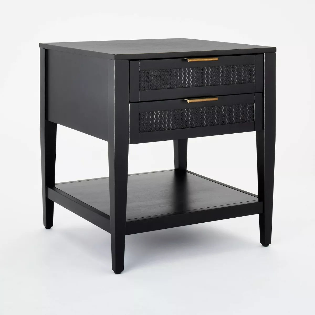 East Bluff 2 drawers Woven Accent Table Black - Threshold™ designed with Studio McGee