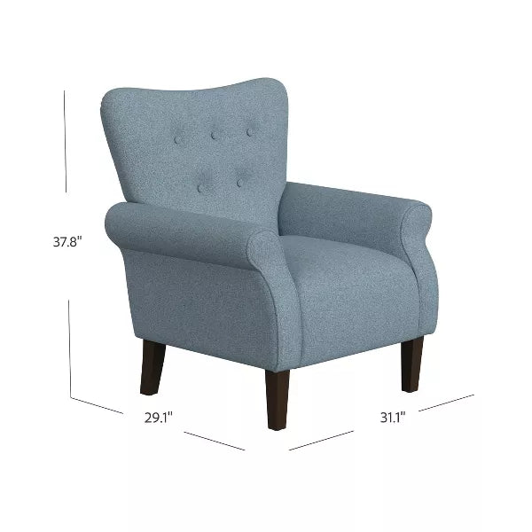 Rolled Arm Accent Chair - HomePop