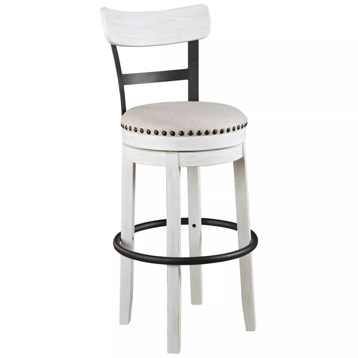 Tall Valebeck Upholstered Swivel Barstool - Signature Design by Ashley