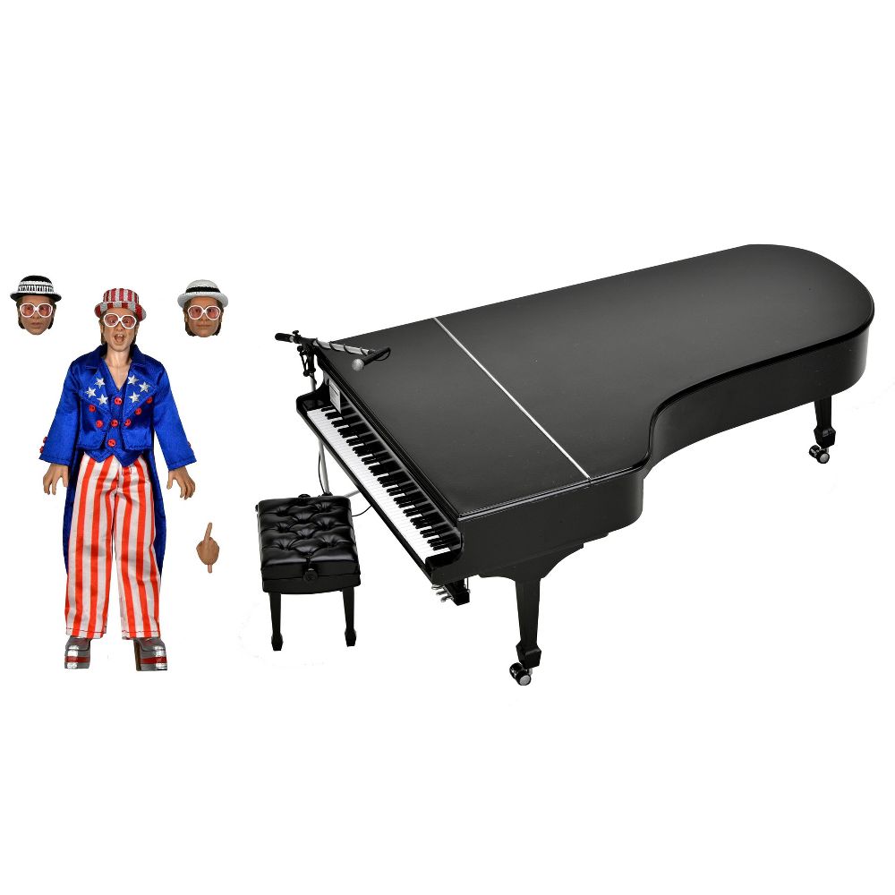 NECA Elton John with Piano Live in 1976 8" Action Figure