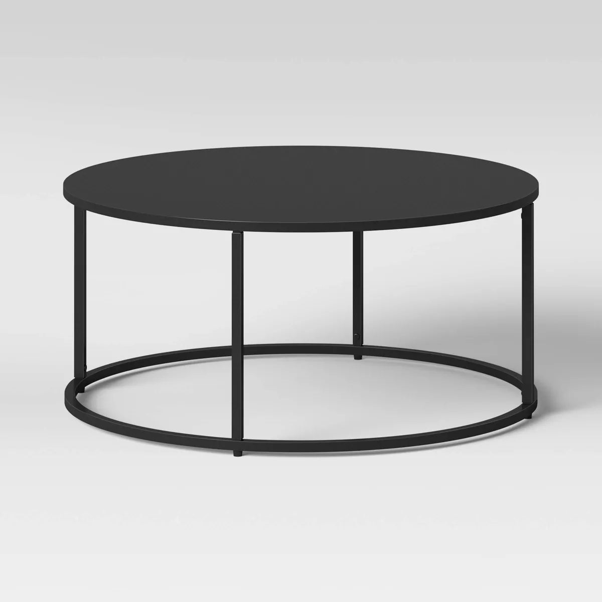 Glasgow Round Metal Coffee Table Black - Threshold™