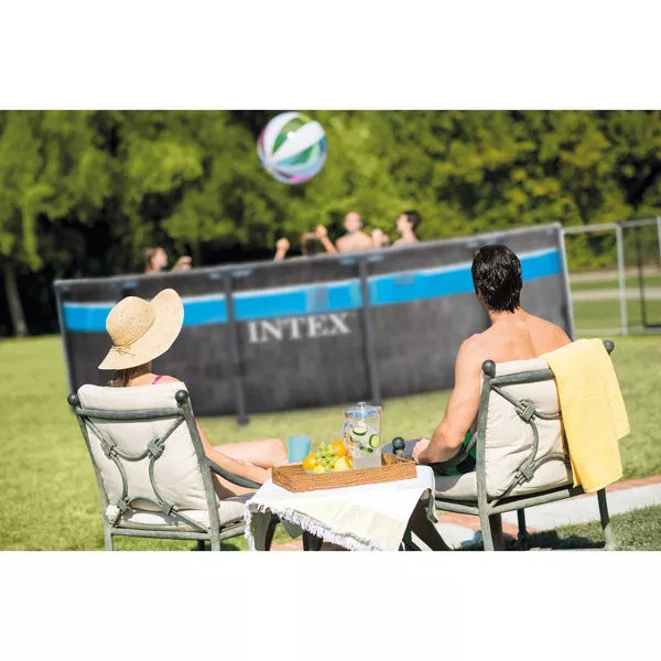 Intex 14' x 42" Clearview Prism Frame Above Ground Pool - Graywood Print