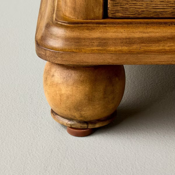 Classic 3 Drawer Wooden Nightstands Aged Oak - Hearth & Hand™ with Magnolia