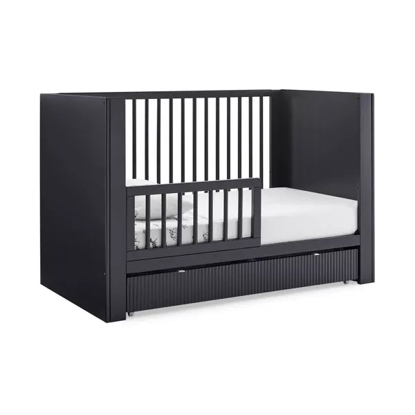 Delta Children Cassie 4-in-1 Convertible Crib with Underdrawer - Greenguard Gold CertifiedColor Midnight Gray