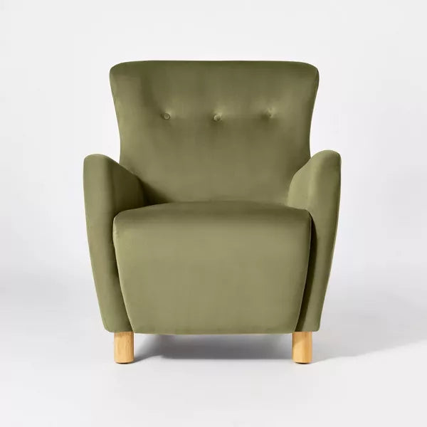 Kessler Wingback Accent Chair Velvet - Threshold™ designed with Studio McGee