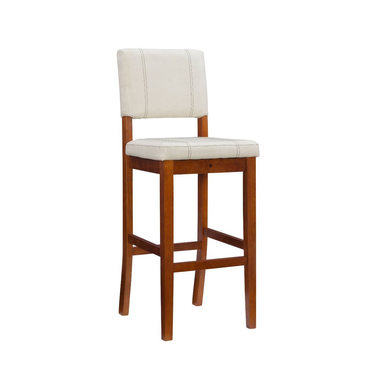 Milano Padded Barstool Upholstered Seat & Back - Linon