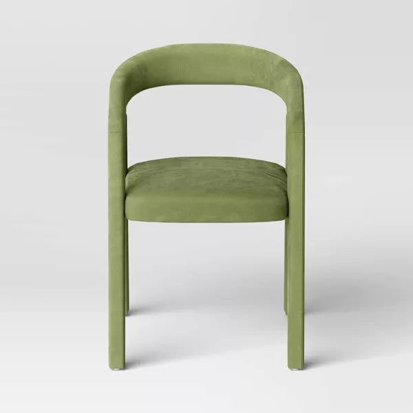 Lana Curved Back Upholstered Dining Chair - Threshold™ (Color Olive Green)