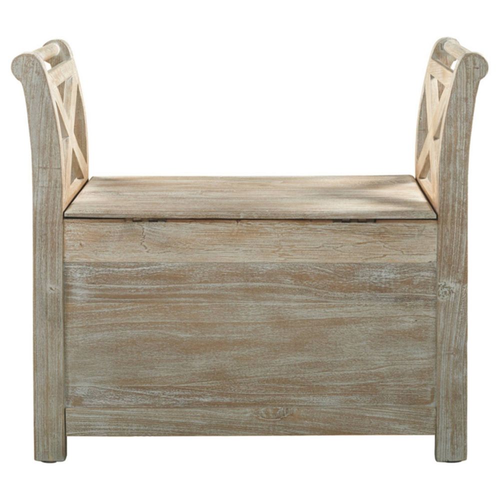 Fossil Ridge Accent Bench Whitewash - Signature Design by Ashley