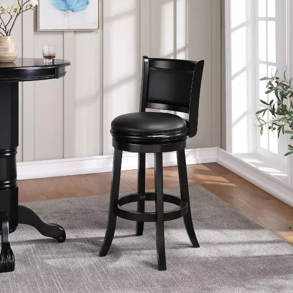 29" Augusta Swivel Barstool Wood - Boraam