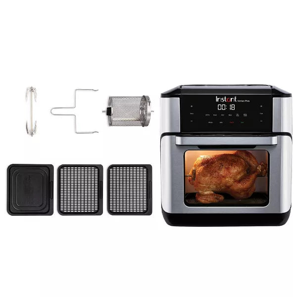 Instant Vortex Plus 10qt 7-in-1 Air Fryer Toaster Oven Combo - Black