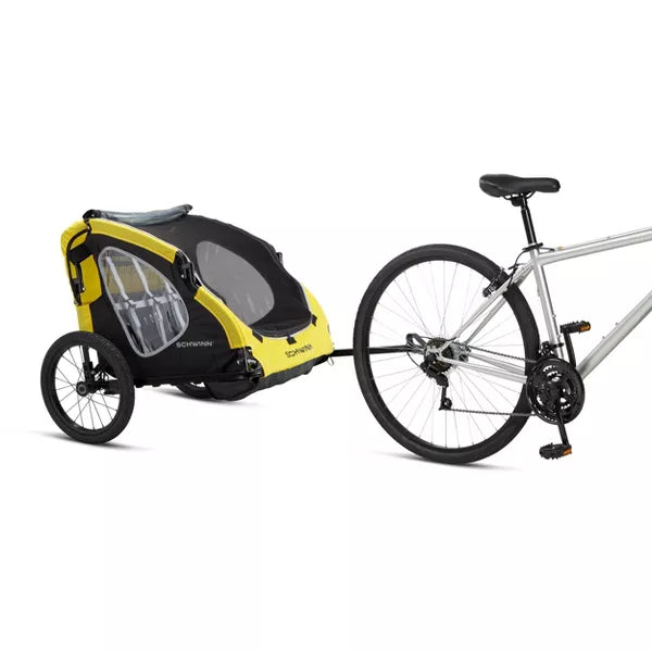 Schwinn Prescott Bike Trailer - Yellow/Black