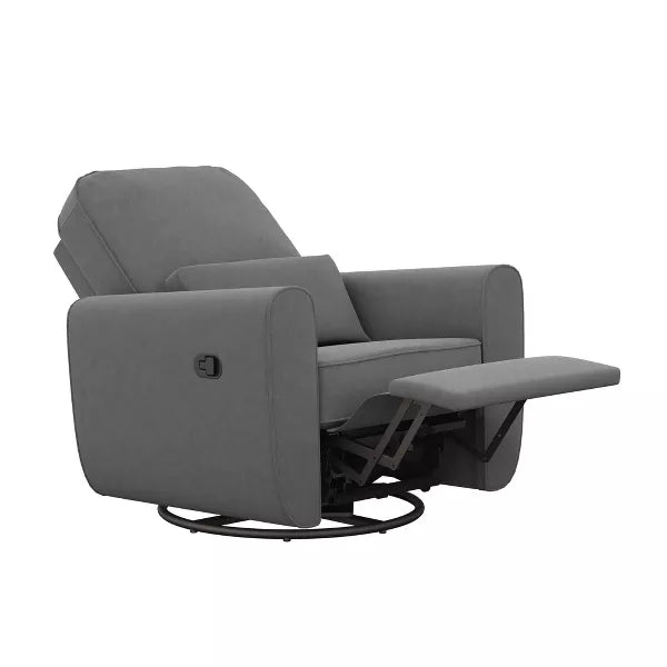 Baby Relax Kennedy Nursery Gliding Recliner Upholstered Accent Chair - Gray