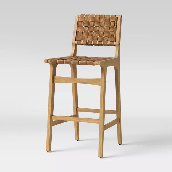 Ceylon Woven and Wood Barstool - Threshold™