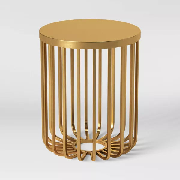 Kibara Cage Accent Table Brass - Threshold™