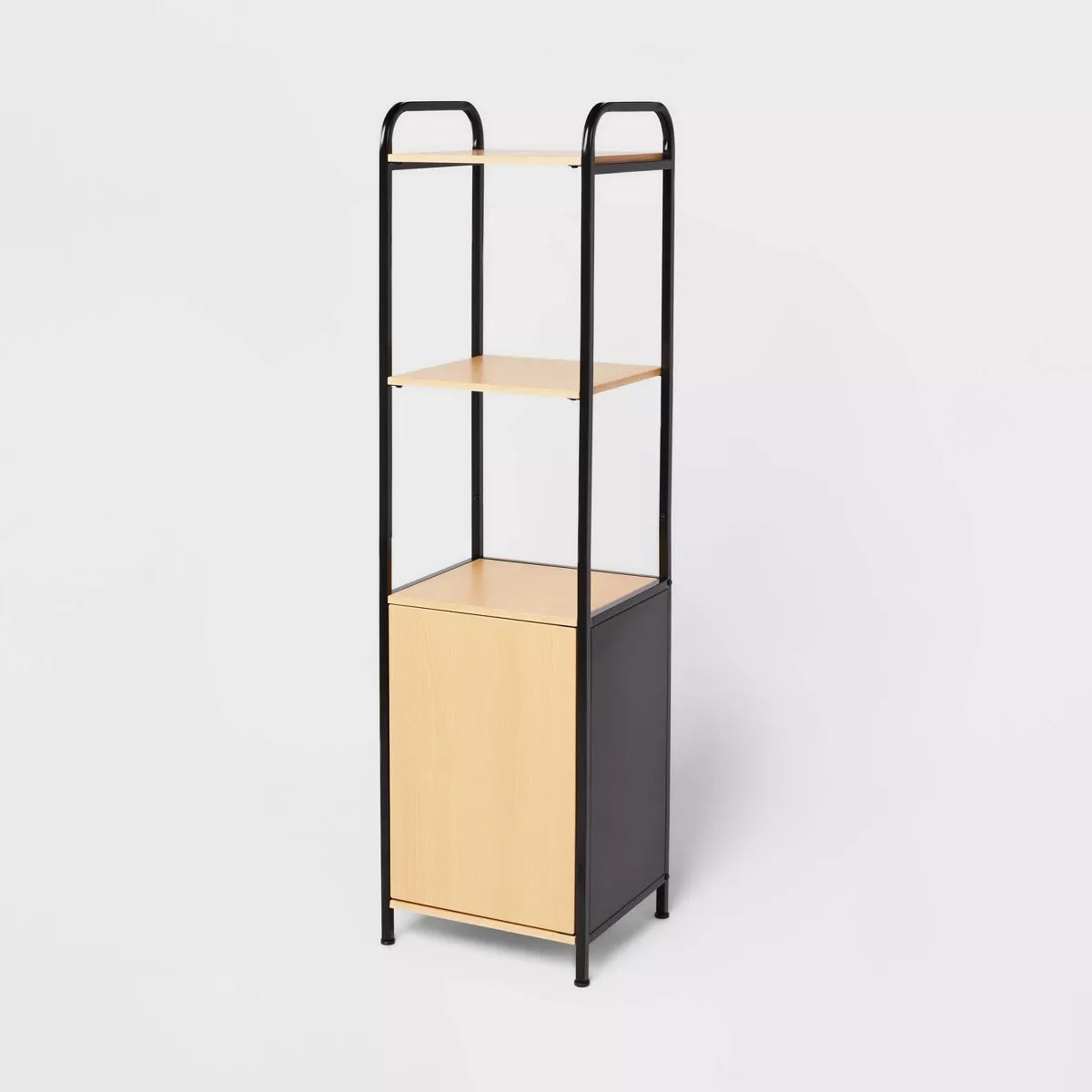 Linen Wood Storage Black Metal Brightroom™