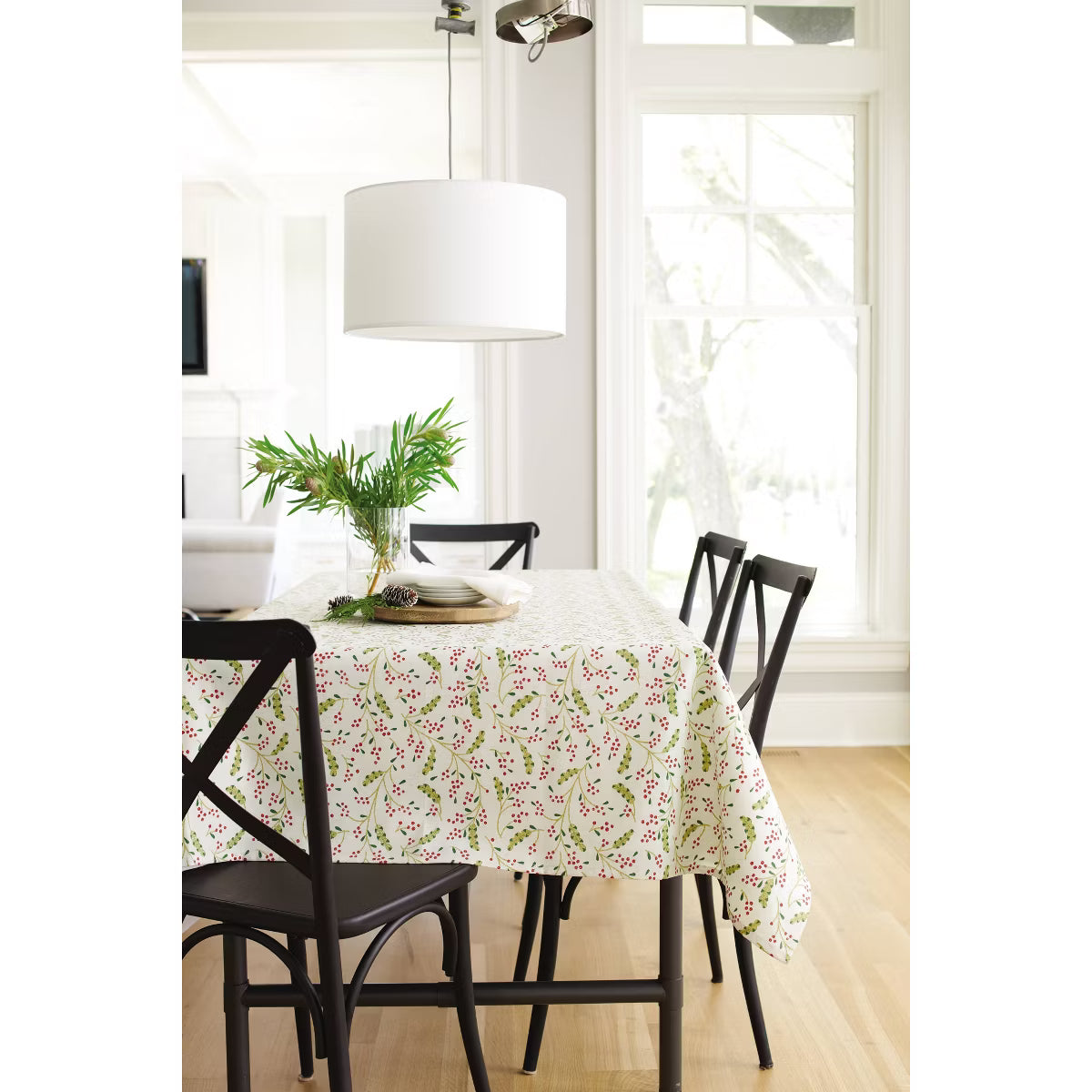 Set of 2 Malden French Bistro Dining Chair Black - Threshold™: Steel Frame, No Assembly, 400lb Capacity