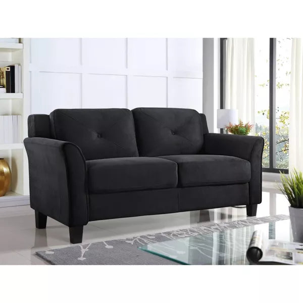 Harper Tufted Microfiber Loveseat - Lifestyle Solutions