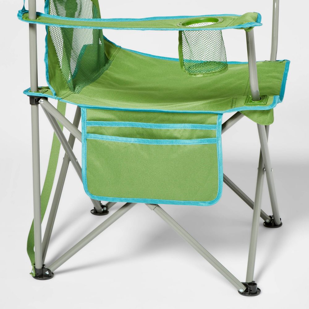 Oversized Outdoor Portable Mesh Camp Chair Green - Embark™