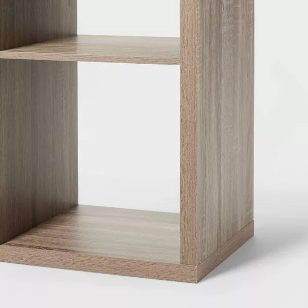 13" 9 Cube Organizer Weathered Gray - Brightroom™: Decorative Bookshelf, Cubby Storage, MDF & Particle Board, 13" Cube System