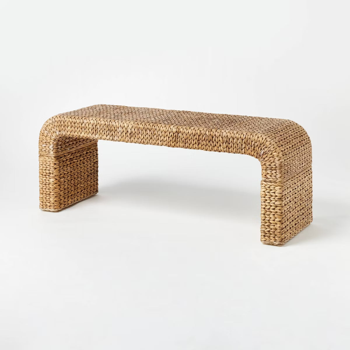 Shiffer Waterfall Wicker Bench Brown - Threshold™ designed with Studio McGee