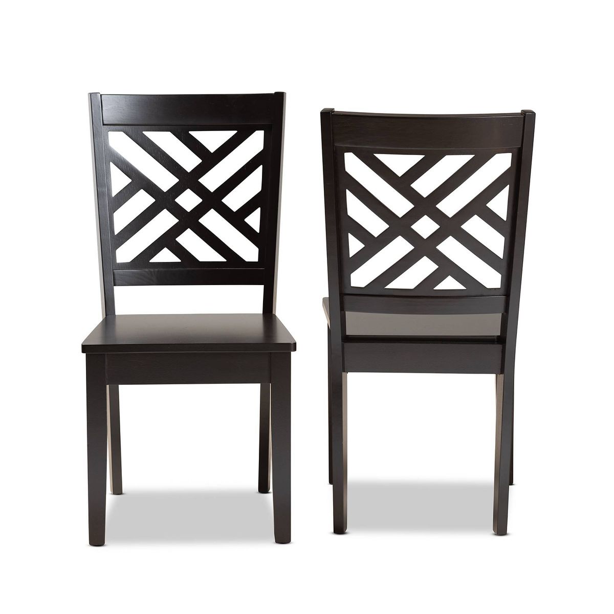 Caron Wood Dining Chair Set - Baxton Studio