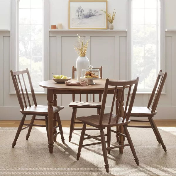 2pk Vintage Windsor Dining Chairs - Aged Oak - Hearth & Hand™ with Magnolia