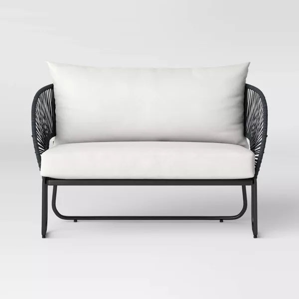 Mackworth Rope Patio Loveseat - Black - Threshold™