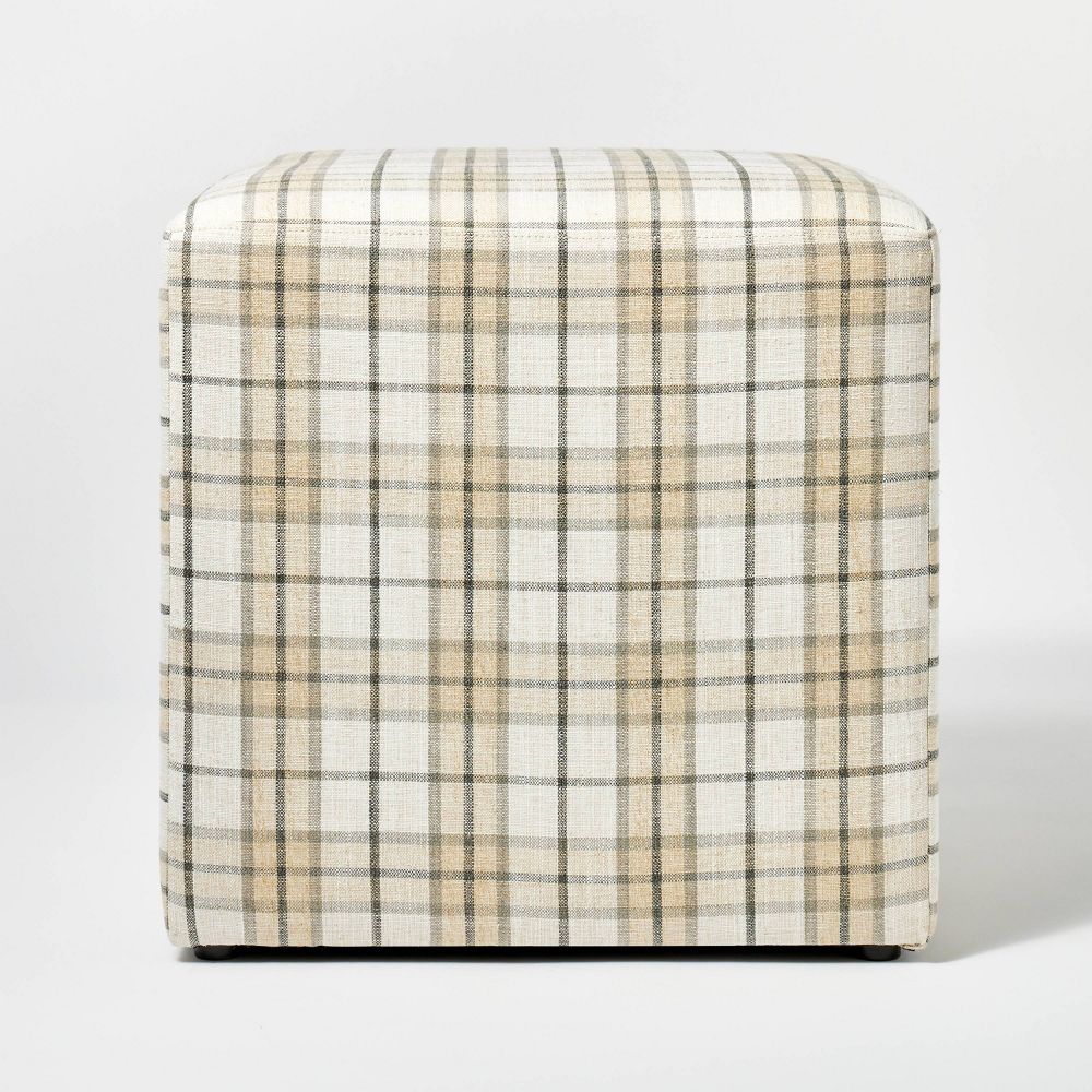 Lynwood Square Upholstered Cube Ottoman - Threshold™ designed with Studio McGee