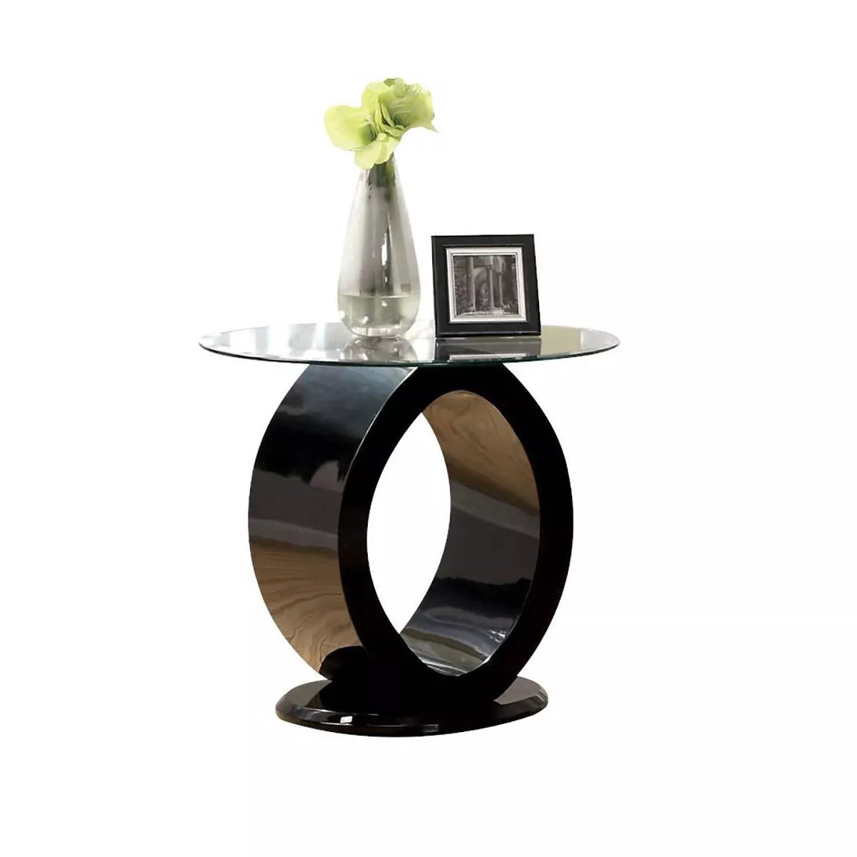 Olympiad Glass Top End Table - miBasics