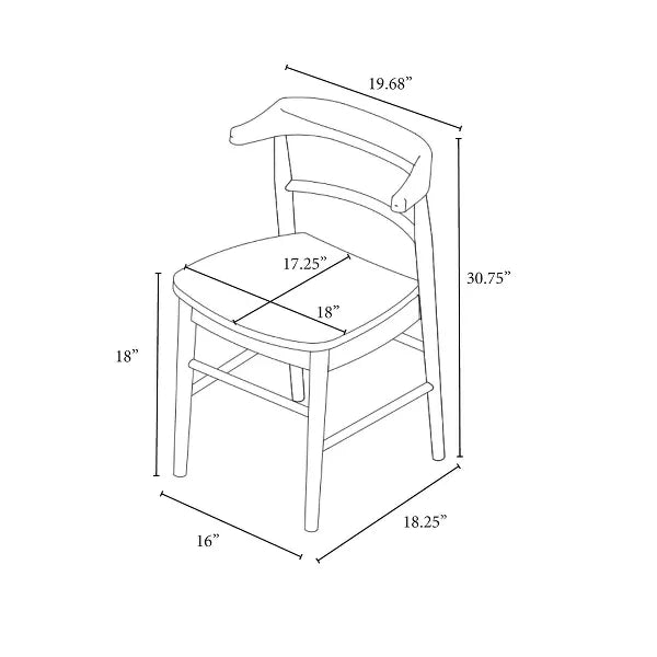 Kaysville Curved Back Wood Dining Chair - Threshold™ designed with Studio McGee