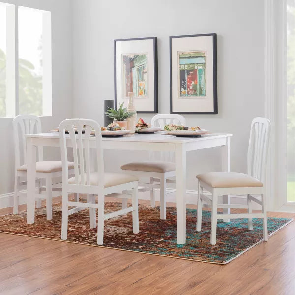 Set of 2 Parlette Chairs - Linon (Color White/Gray)