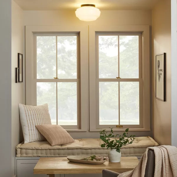 Milk Glass Flush Mount Celling Light - Hearth & Hand™ with Magnolia