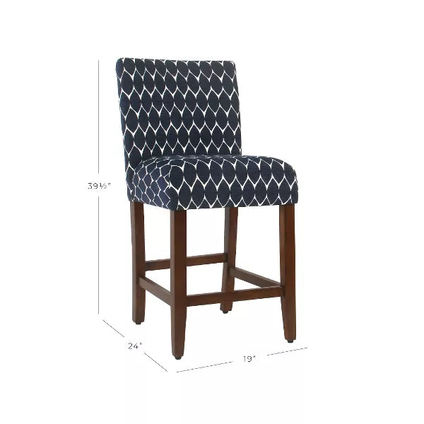 24" Upholstered Counter Height Barstool - HomePop