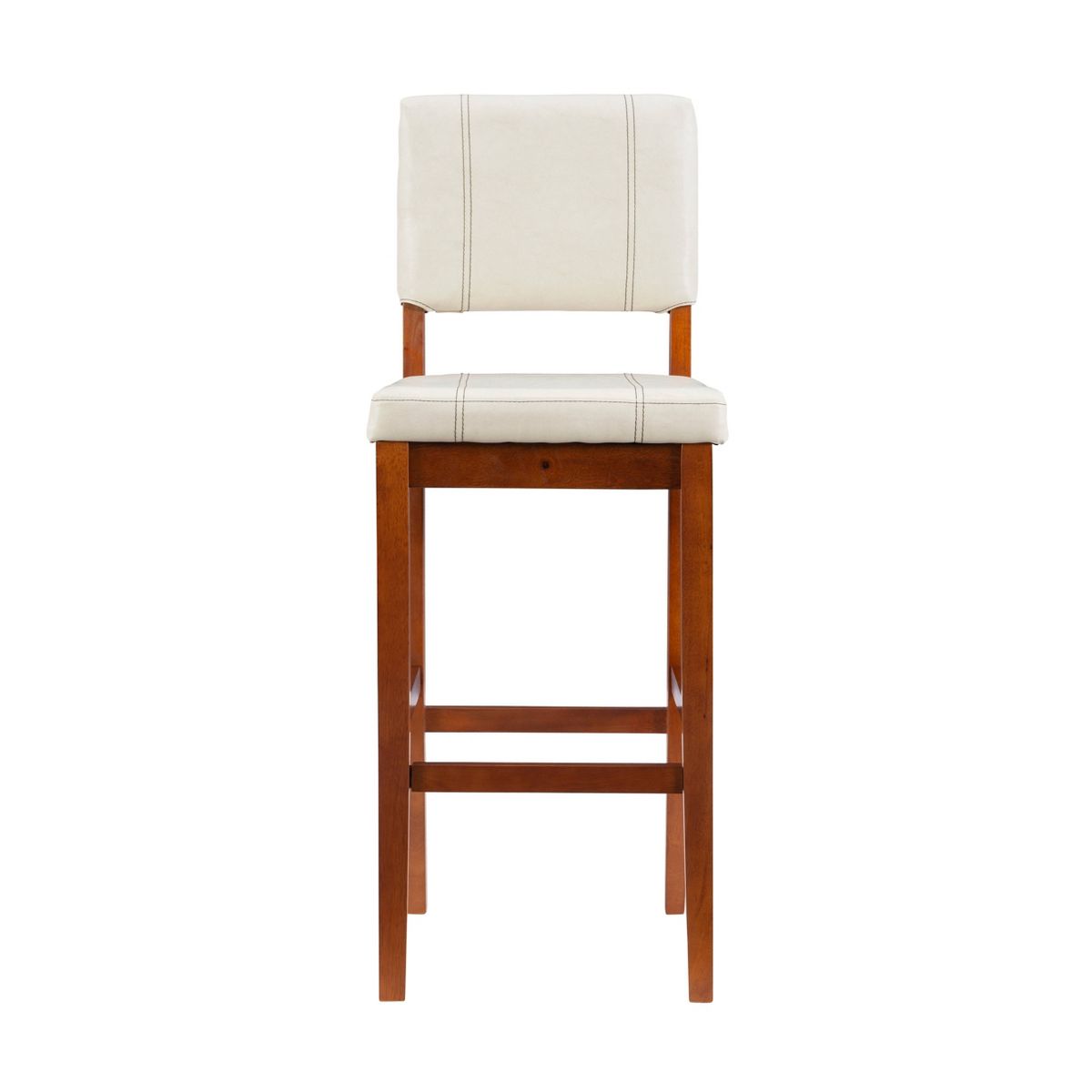 Milano Padded Barstool Upholstered Seat & Back - Linon