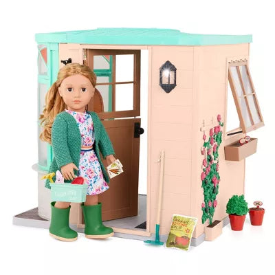 Our Generation Room to Grow Greenhouse Accessory Set for 18" Dolls