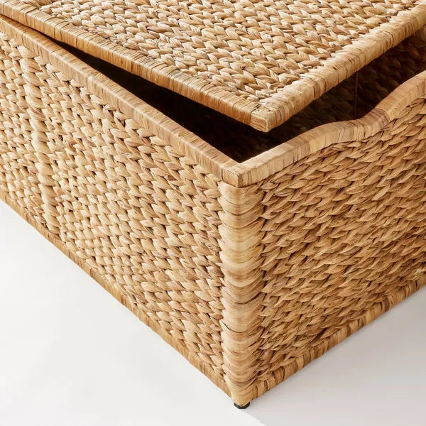 Natural Woven Storage Bench - Threshold™ designed with Studio McGee