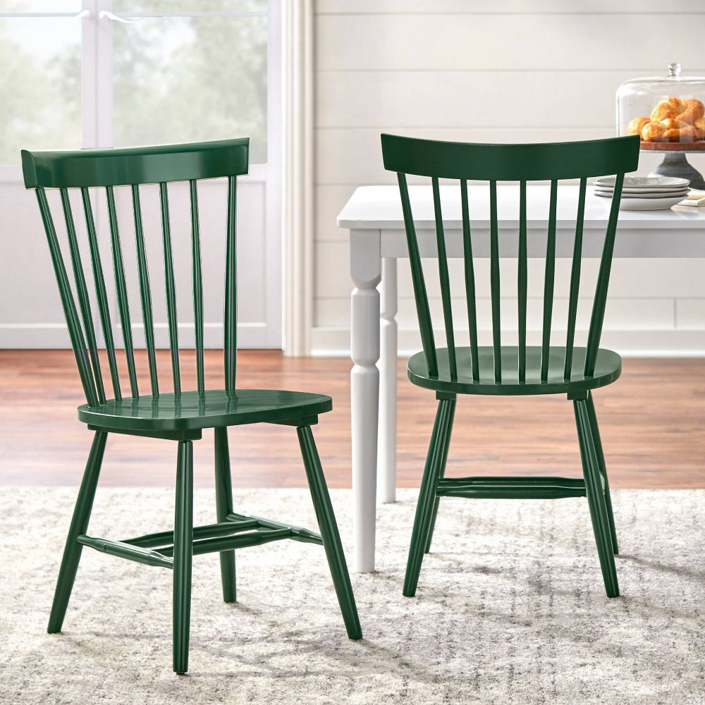 Set of 2 Venice High Back Contemporary Windsor Dining Chairs - Buylateral