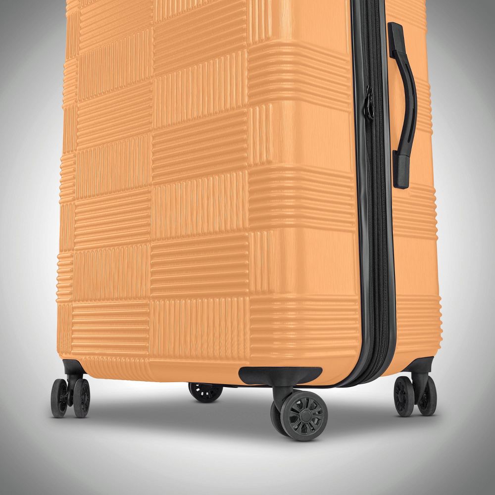 American Tourister NXT Checkered Hardside Carry On Spinner Suitcase