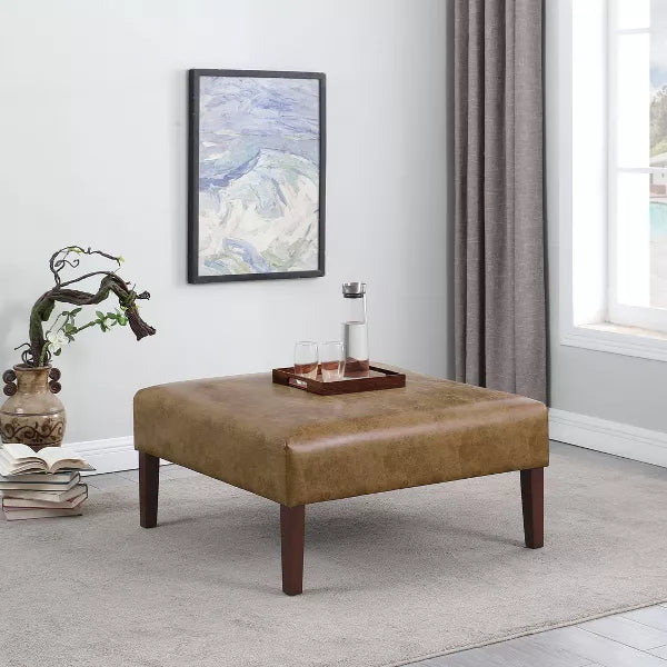 Square Coffee Table Ottoman - HomePop