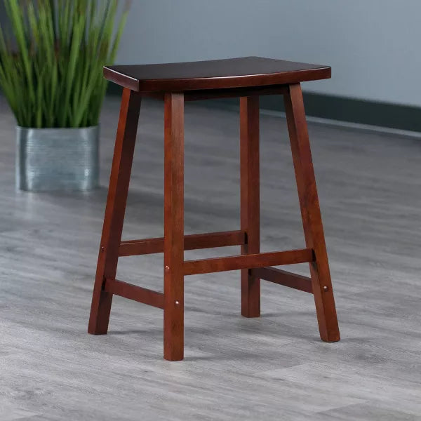 Katashi Fan Shape Stool Walnut - Winsome (Size 24")