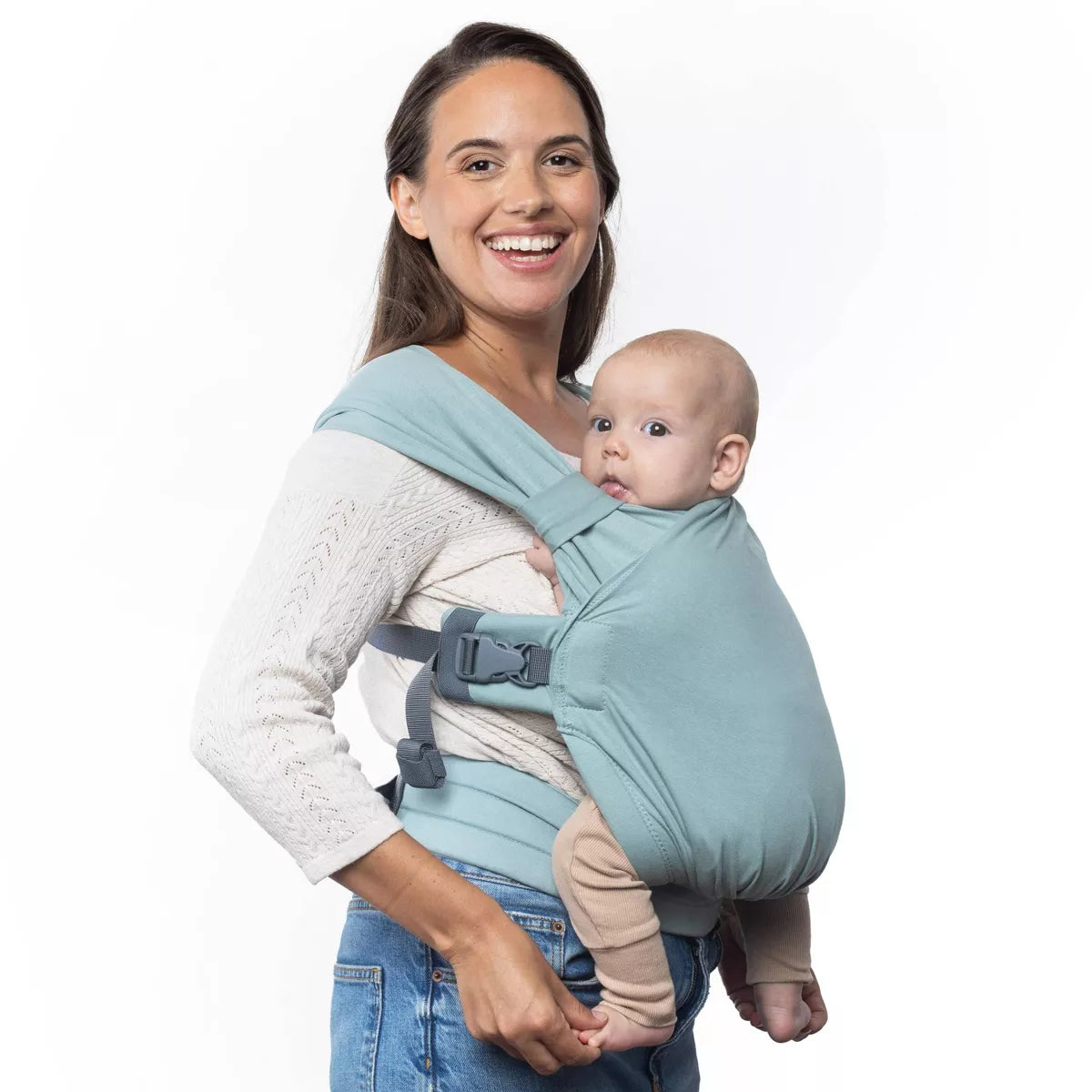 Boba Bliss 2-in-1 Hybrid Baby Carrier & Wrap (Color Sea Mist)