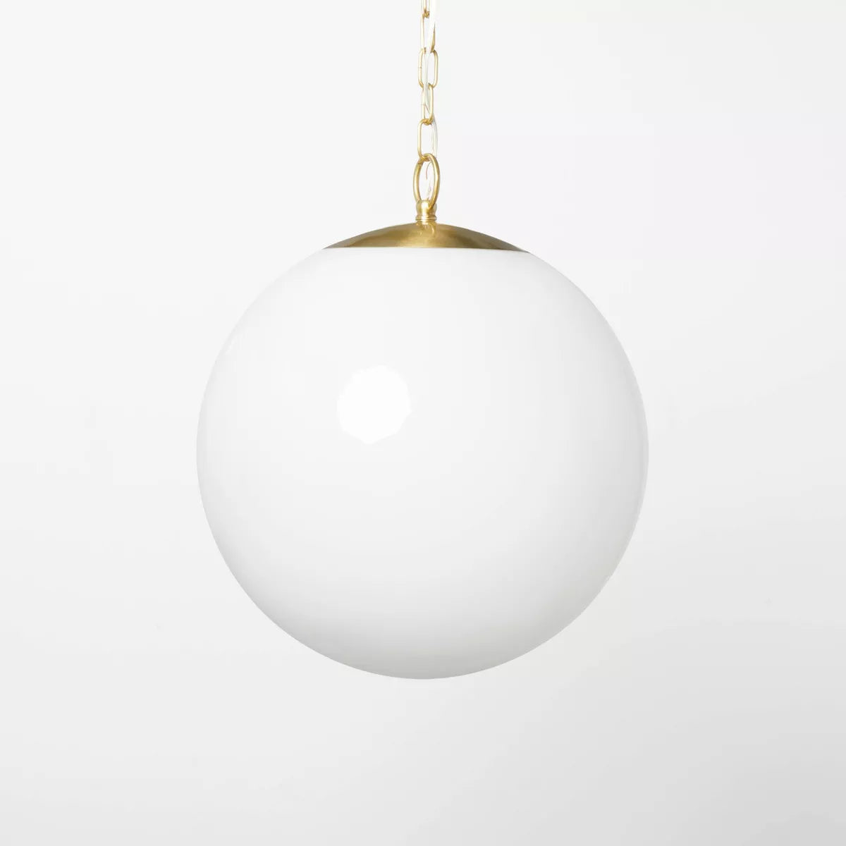 Milk Glass Ceiling Pendant Brass - Threshold™ designed with Studio McGee