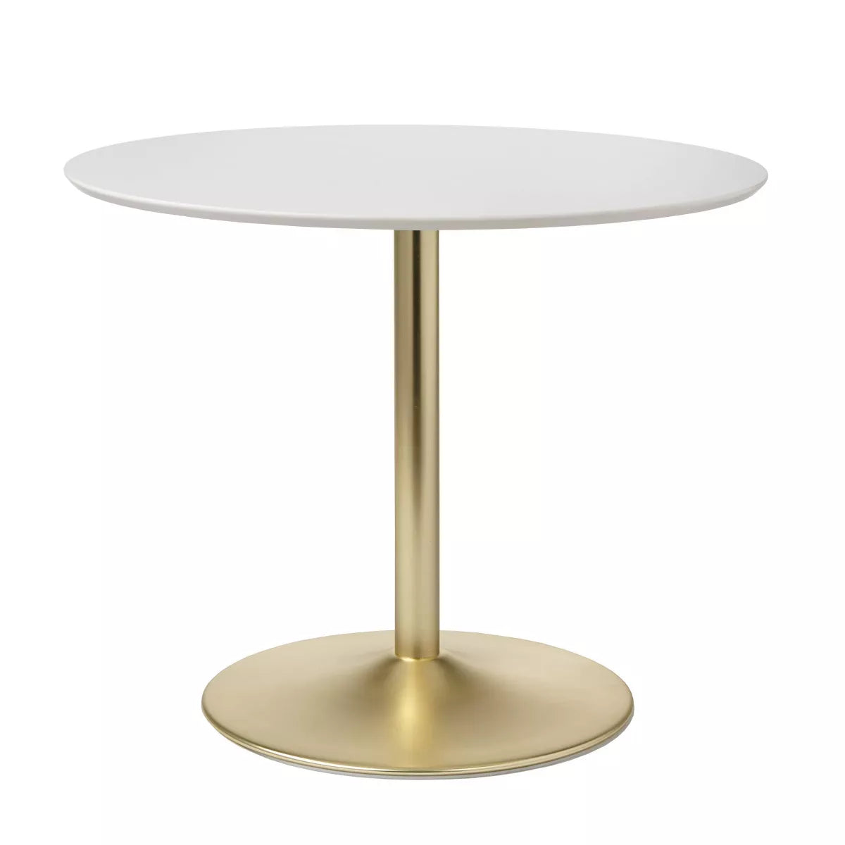 Hillboro Round Dining Table Metal Base - Buylateral (Gold)