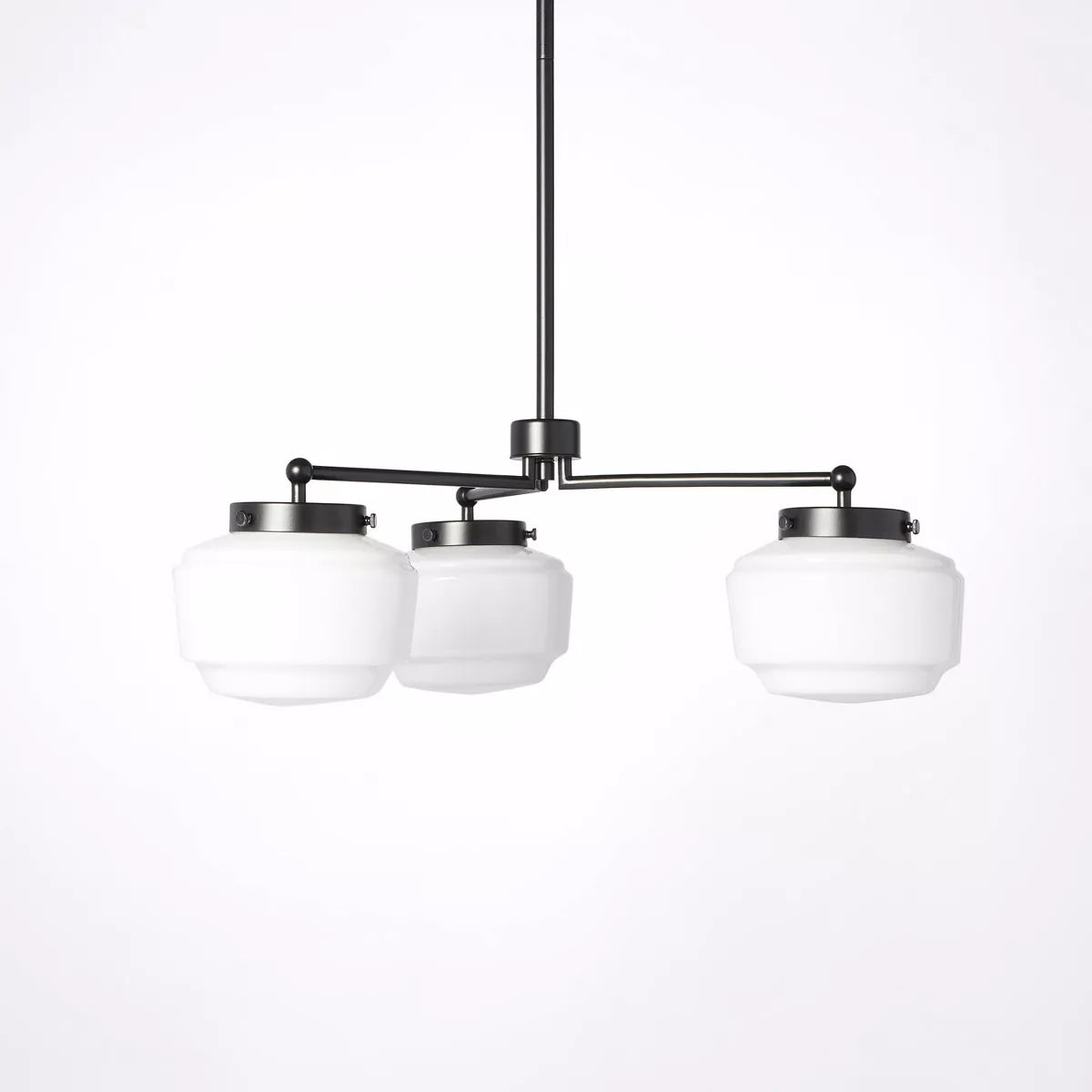 3-Arm Milk Glass Chandelier Ceiling Light - Hearth & Hand™ with Magnolia