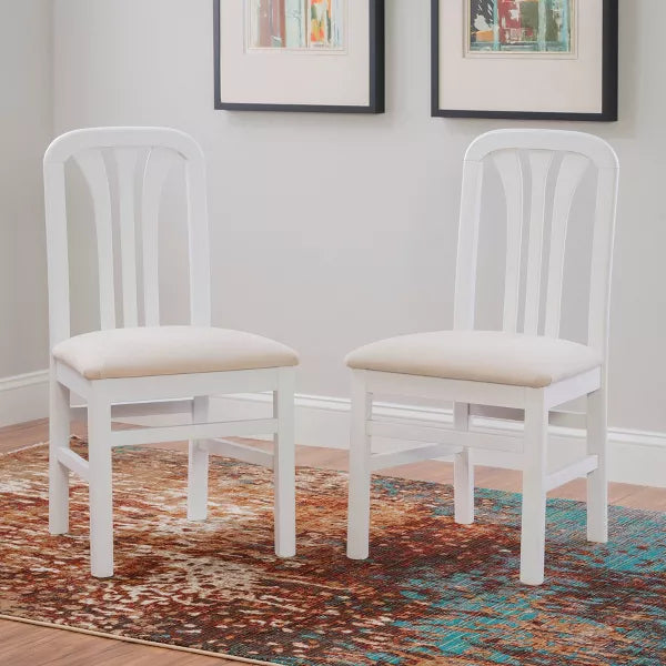 Set of 2 Parlette Chairs - Linon (Color White/Gray)